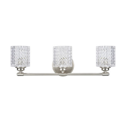 Éclairage pour meuble-lavabo 3 lumières en métal Kirksey