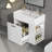 Wall Bathroom Vanity with Sink, One big Drawer and Adjustable Shelf-331996175