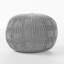 Pouf tricoté en coton 20 X 20