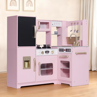 Wooden Toddler Play Kitchen Set