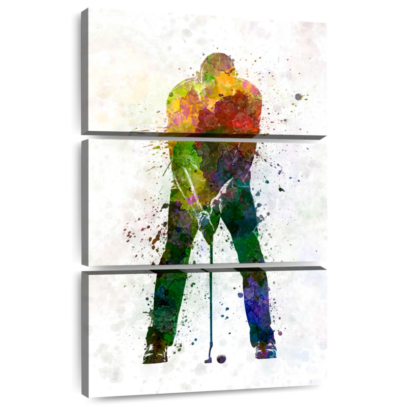 Silhouette de golfeur Sirci, H 32 po x l 20 po