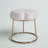 Bonview Flower Upholstered Velvet Metal Accent Stool-304899916