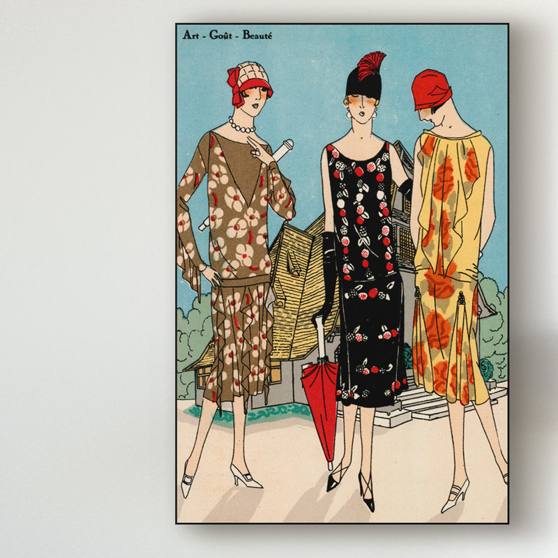 Vintage Couture I - impression sur toile, H 32 po x l 22 po x P 2 po