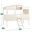 Lit superposé simple Balltown: bois massif, simple sur simple, enfants, tout-petits, bas, rangement et maison-758096052