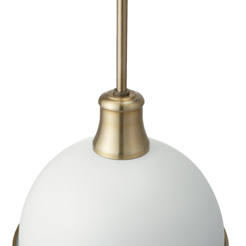 1 - Light Single Pendant, White