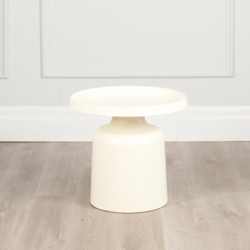 Dewall Tray Top End Table, Off-White
