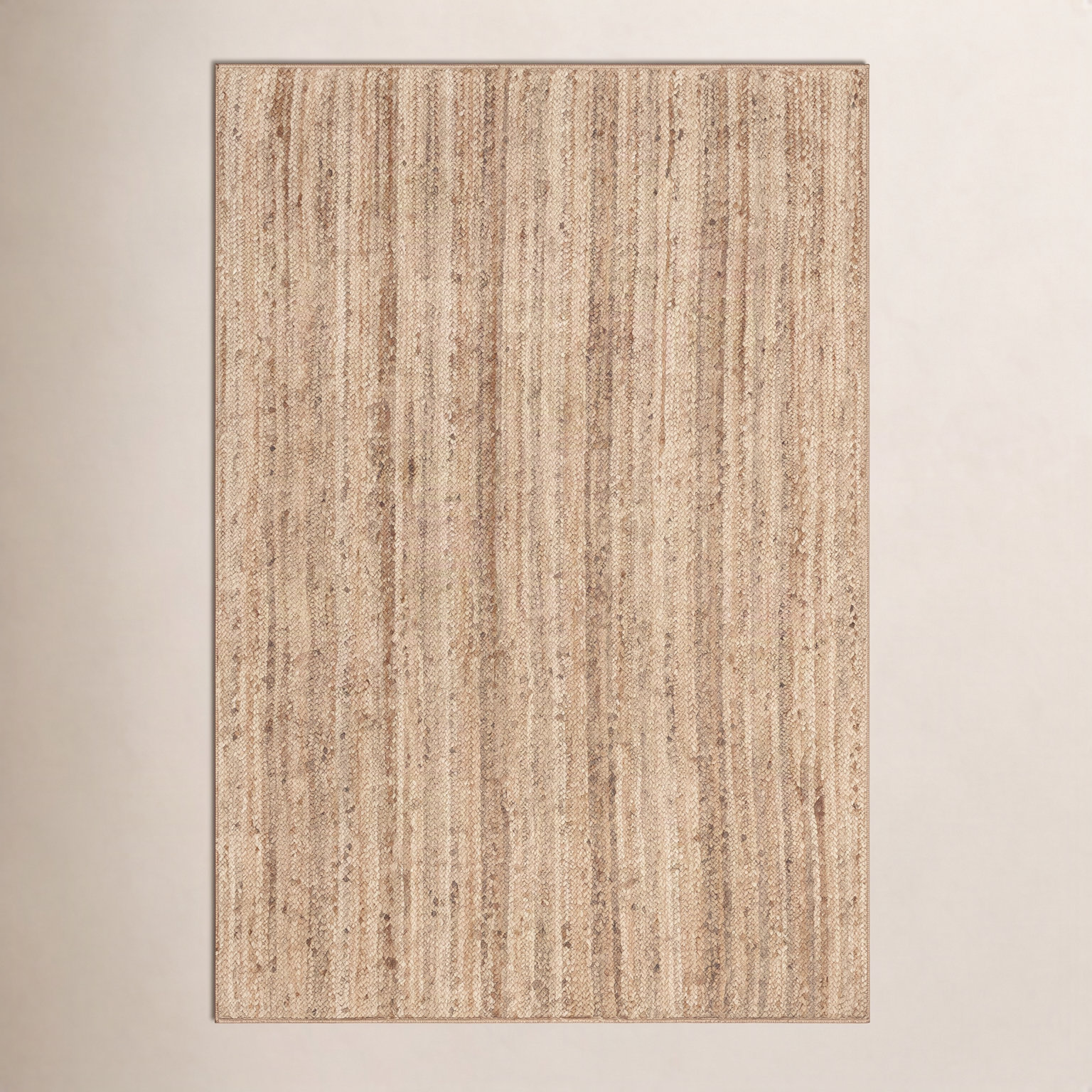 Natural Hand-Woven Jute Rug, Rectangle 5' x 8'