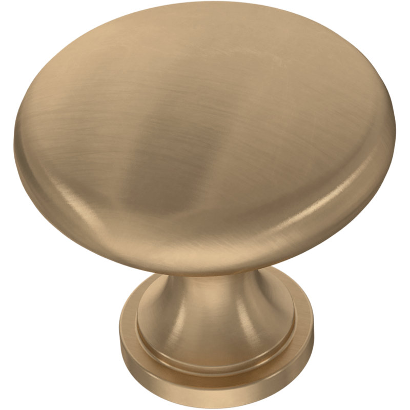 Mushroom 1.125" Antimicrobial Cabinet Knob, Champagne Bronze Antimicrobial 