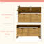 Armoire à chaussures rustique avec porte de grange avec 4 tiroirs rabattables et rangement élégant pour le salon-1712432430