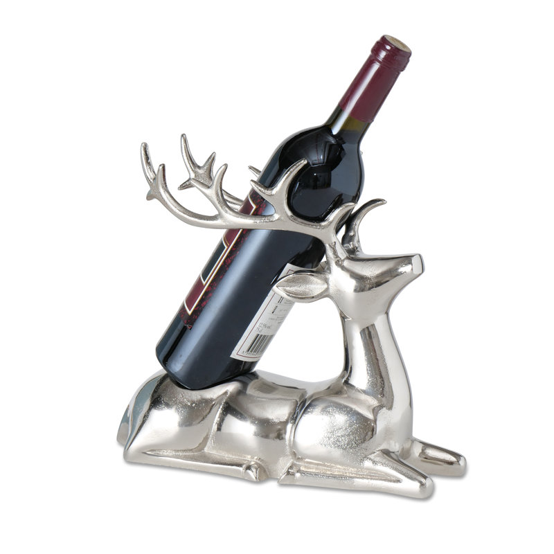 Porte-bouteille de vin cerf couché 11,75 po