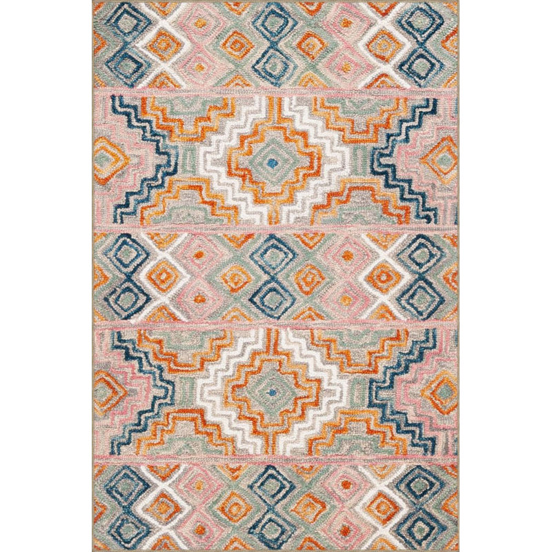 Tapis lavable en machine rose, Tapis de couloir 3 pi 3 po x 9 pi 10 po