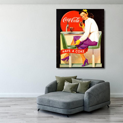Coca-Cola Lady in Purple