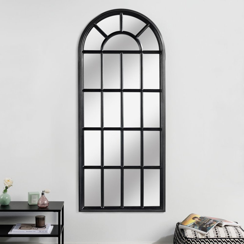 Creeve Solid Wood Rectangle Wall Mirror
