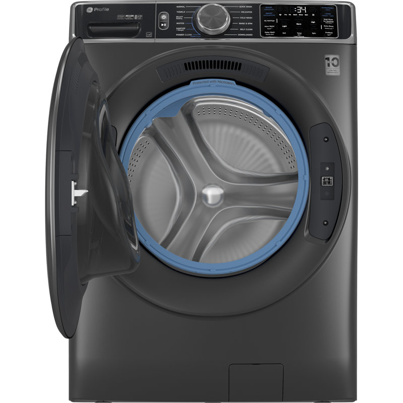 GE Profile 5.5 Cu. Ft. Capacity Smart Front Load Energy Star Steam Washer With Ultrafresh Vent System Plus And Smart Wash And Rinse