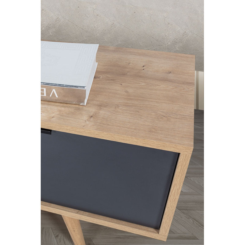 Meuble télé, 7.09" H x 62.99" W x 13.78" D, Sapphire Oak