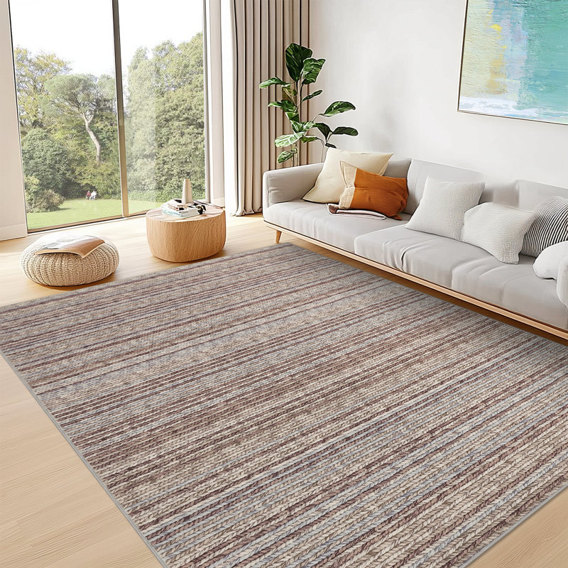 Tapis modernes lavables pour le salon 10 x 13 Tapis modernes pour chambre à coucher Tapis antidérapant pour chambre d'enfant Chameau