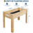 Elevated Wood Planter Box, With Hooks & Non-Woven Liner