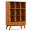 Bibliothèque de rangement Mid-Century à 9 cubes avec 3 tiroirs Draper