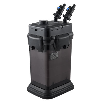 Filtre externe pour aquarium de 700 GPH (2650 l/h) à 5 étapes, moteur en cuivre, débit réglable, protection anti-fuite, puissant système de filtration et fonctionnement silencieux.