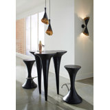 Butterfly Bar 2 - Person Acacia Solid Wood Dining Set