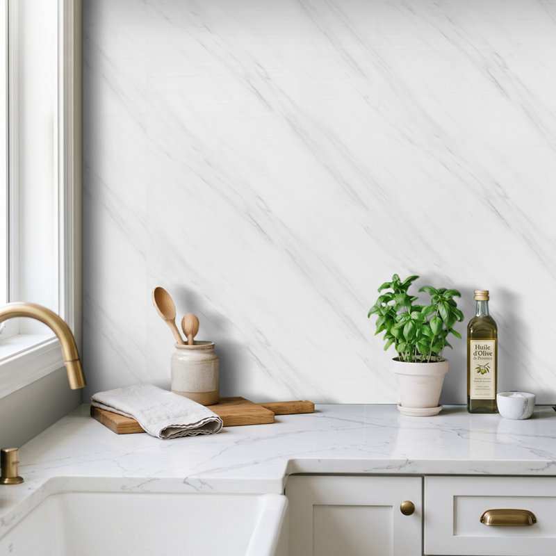 1-Piece Self-Adhesive Marble Wall Tile Sticker
