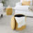 Ottoman Set in Yellow Fabric