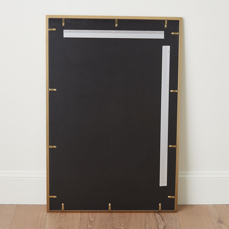 Rectangle Stainless Steel Mirror, 36.5" x 24.5"