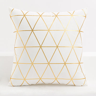Geometric Velvet Throw Pillow