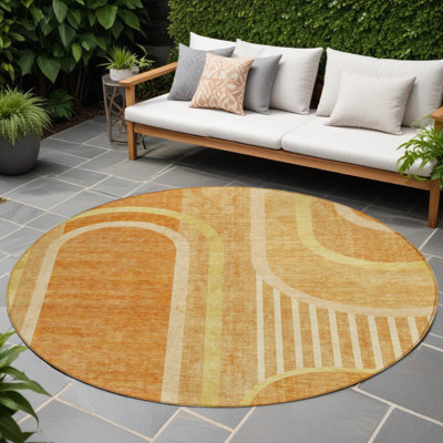Tapis extérieur rond 8 po