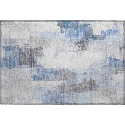 Premium Machine Washable Pinkston Abstract Rug