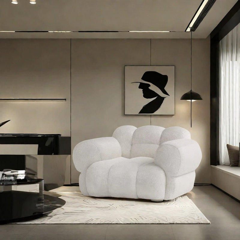 Piano Keys Fabric Sofa