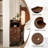 Solid Wood End Table w/ Pull-out Tray & 2 Storage Drawers Cable Management-1761271744