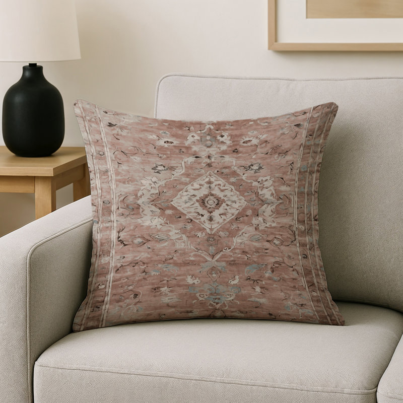 Coussin décoratif intérieur et extérieur Modern, Carré 16 po, Gris oriental 26