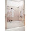 Stellar 72.25 in. W x 58.25 in. H Frameless 3 Panel Inline Hinge Bathtub Door-517058851