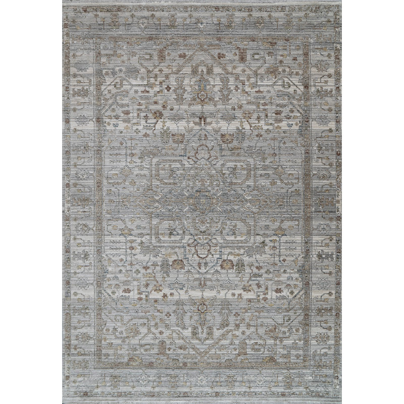 TREVI 13250-910 GREY/CREAM, Rectangle 2'7" x 4'11"
