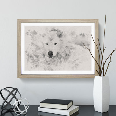 White Wolf - Picture Frame Graphic Art