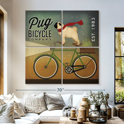 Brampt Pug On A Bike
