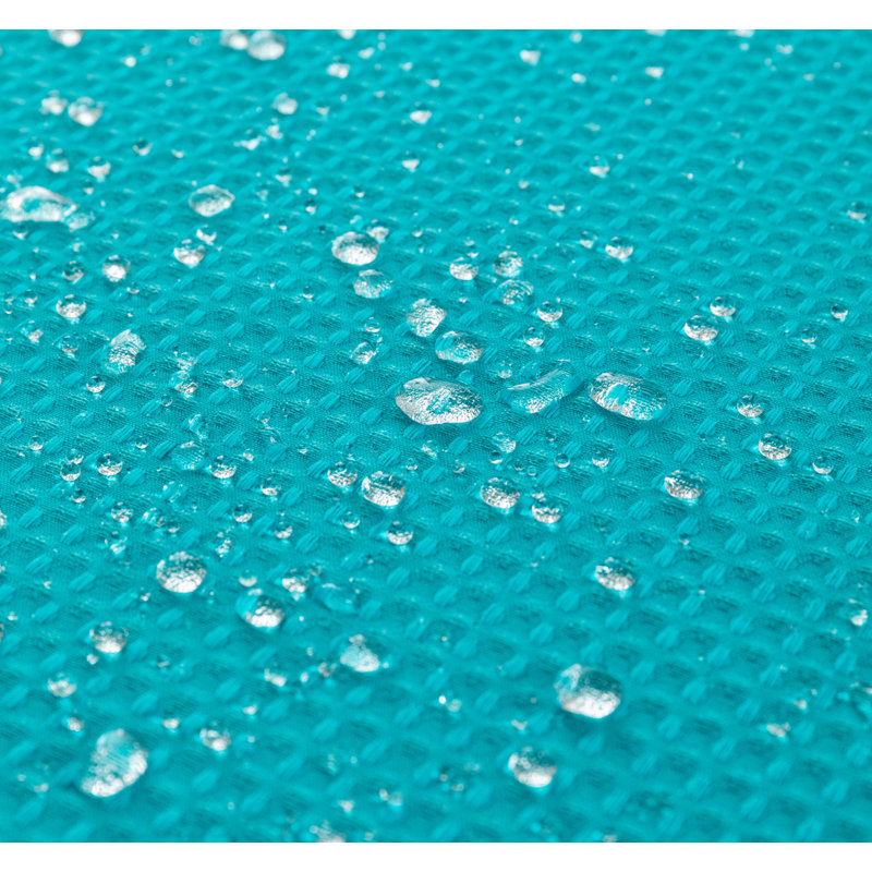 Rideau de douche simple Hockinson, 80" H x 54" W, Turquoise