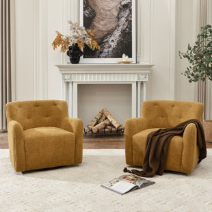 Fauteuil rembourré pivotant