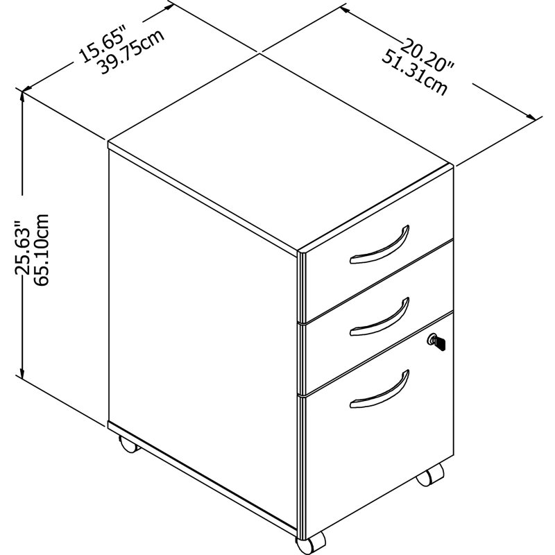 Ensemble de bureau Studio C, Blanc, H 28,35 po x l 59,37 po x P 35,35 po