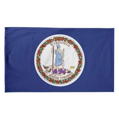 Serviette de thé à drapeau virginie