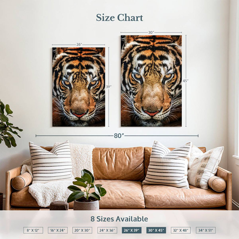 Brampt Siberian Tiger, 39" H x 26" W