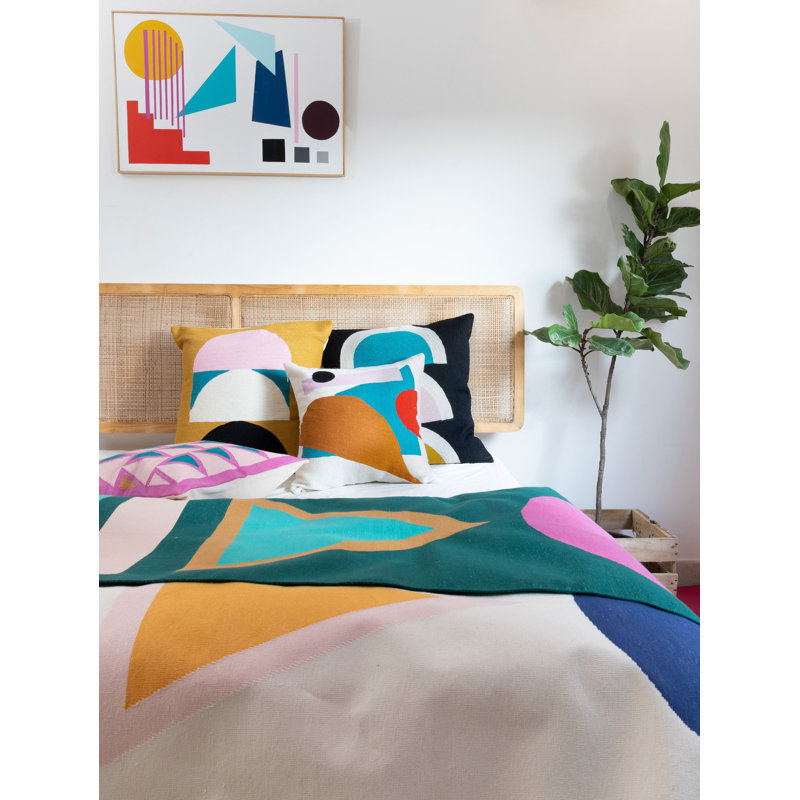 Viola Wool Square Pillow Cover