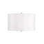 Lampe de table rétro en métal de 68,5 cm avec abat-jour cylindrique en lin blanc, lampe de lecture classique pour salon, chambre, bureau, culot E26 (100 W max.)