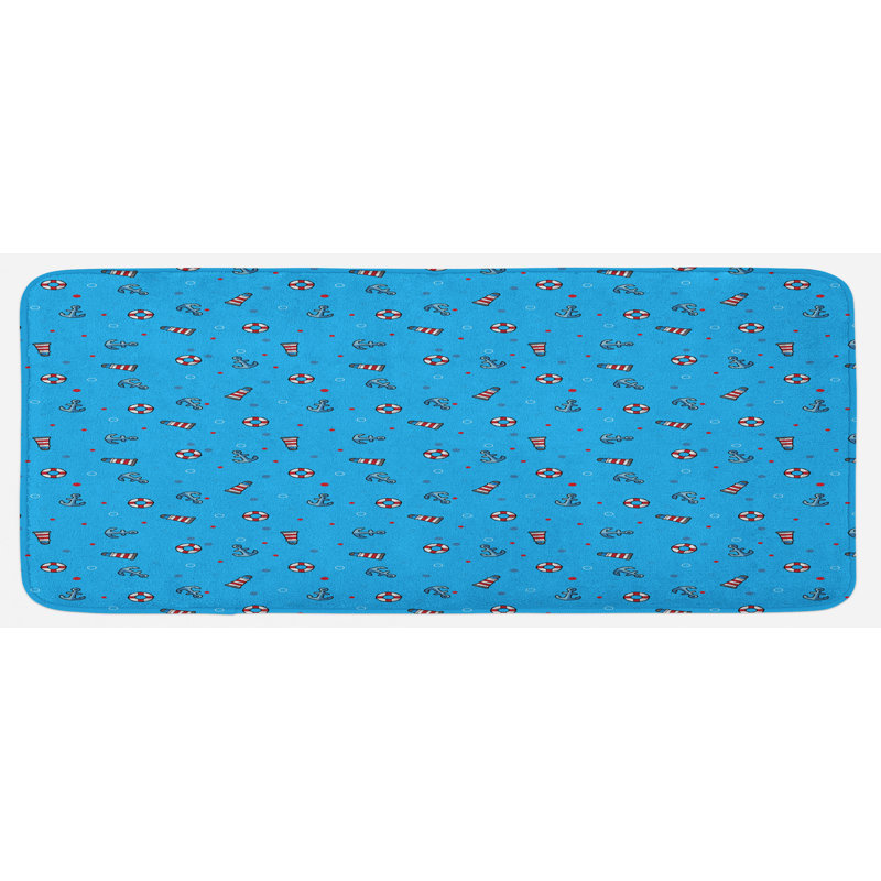 Coastal Synthetic Kitchen Mat