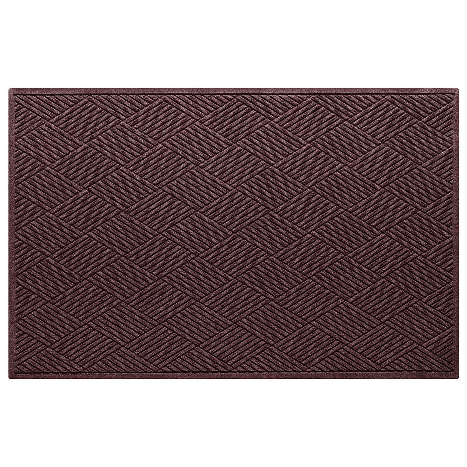 Waterhog Diamonds Indoor Outdoor Doormat, Bordeaux, Rectangle 4' x 6'