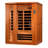 Dynamic Infrared Lugano 3 - Person Bluetooth Compatible FAR Infrared Sauna with Remote Control in Hemlock