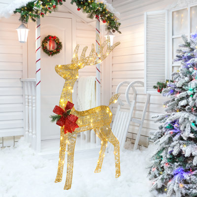Présentoir de Noël en métal pour l'extérieur
