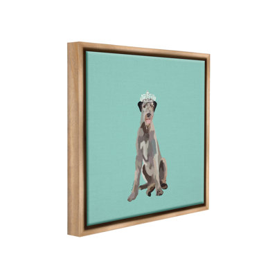 "Regal Dog In Crown" par Amelia Noyes sur toile