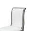  Ensemble de 2 chaises de salle à manger rembourrées - Élégantes chaises d'appoint en tissu traditionnel avec lignes courbes, structure en bois massif-401555217